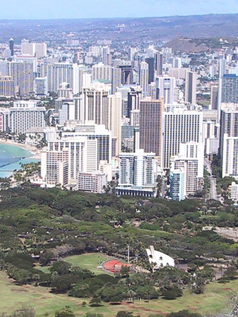 Foto Blick über Waikiki