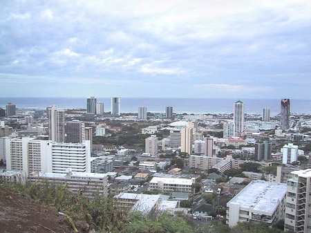 Foto Blick über Waikiki - 