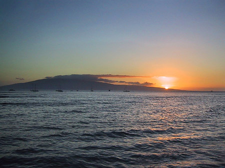 Sonnenuntergang auf Maui Foto 