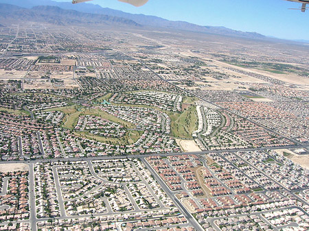 Las Vegas aus der Luft Foto 