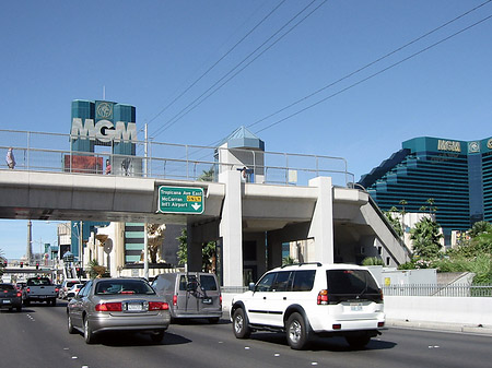 Las Vegas aus dem Auto Foto 